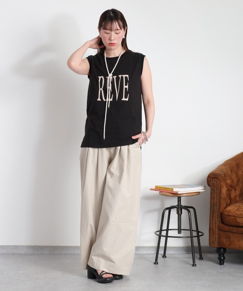 cepo(セポ)の「〈前後2way〉ロゴプリントノースリーブTee / タンクトップ(Tシャツ/カットソー・レディース・ホワイト系その他/ブラック/オフホワイト・M)」の16枚目の写真