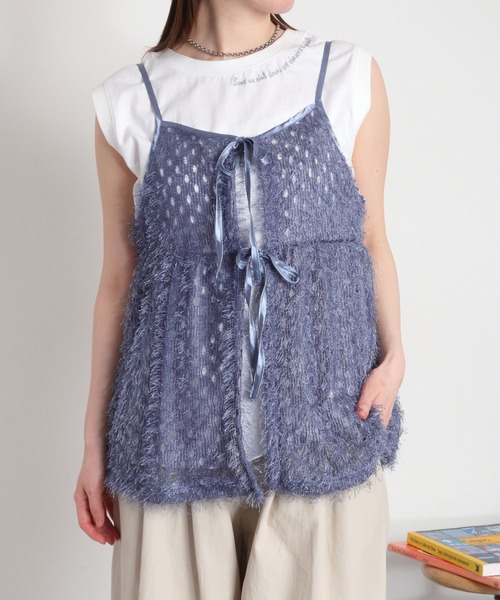 cepo(セポ)の「〈前後2way〉ロゴプリントノースリーブTee / タンクトップ(Tシャツ/カットソー・レディース・ホワイト系その他/ブラック/オフホワイト・M)」の17枚目の写真