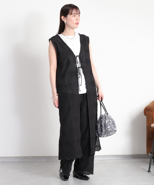 cepo(セポ)の「〈前後2way〉ロゴプリントノースリーブTee / タンクトップ(Tシャツ/カットソー・レディース・ホワイト系その他/ブラック/オフホワイト・M)」の10枚目の写真