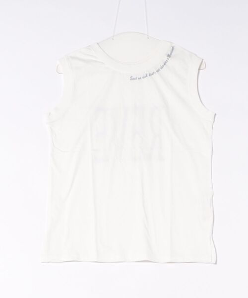 cepo(セポ)の「〈前後2way〉ロゴプリントノースリーブTee / タンクトップ(Tシャツ/カットソー・レディース・ホワイト系その他/ブラック/オフホワイト・M)」の14枚目の写真