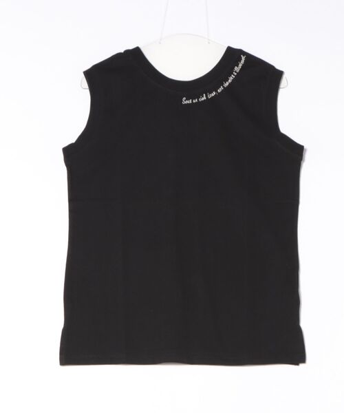cepo(セポ)の「〈前後2way〉ロゴプリントノースリーブTee / タンクトップ(Tシャツ/カットソー・レディース・ホワイト系その他/ブラック/オフホワイト・M)」の5枚目の写真