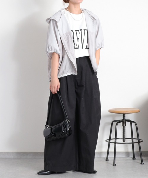 cepo(セポ)の「〈前後2way〉ロゴプリントノースリーブTee / タンクトップ(Tシャツ/カットソー・レディース・ホワイト系その他/ブラック/オフホワイト・M)」の7枚目の写真