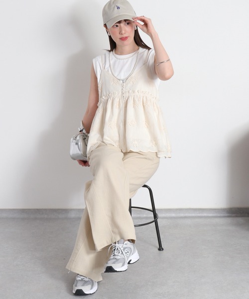 cepo(セポ)の「〈前後2way〉ロゴプリントノースリーブTee / タンクトップ(Tシャツ/カットソー・レディース・ホワイト系その他/ブラック/オフホワイト・M)」の11枚目の写真