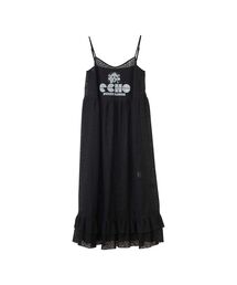 HYSTERIC GLAMOUR | MAIDEN LOGO柄 チュールジャカードワンピース(ワンピース)