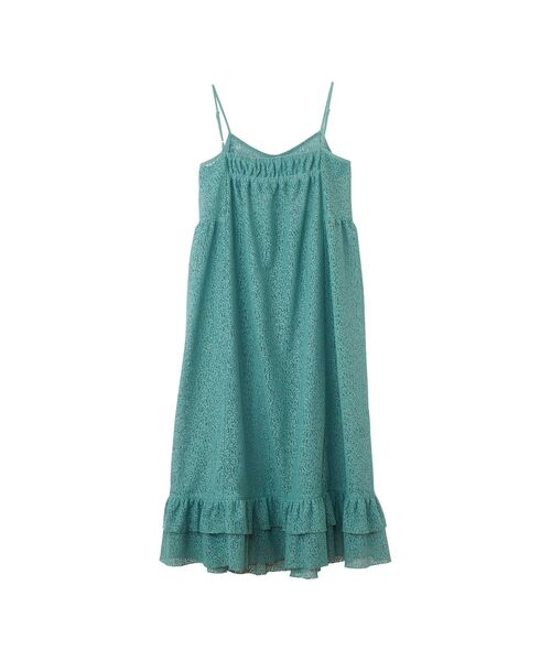 HYSTERIC GLAMOUR(ヒステリックグラマー)の「MAIDEN LOGO柄 チュールジャカードワンピース(ワンピース・レディース・ブラック系その他/グリーン系その他・FREE)」の3枚目の写真