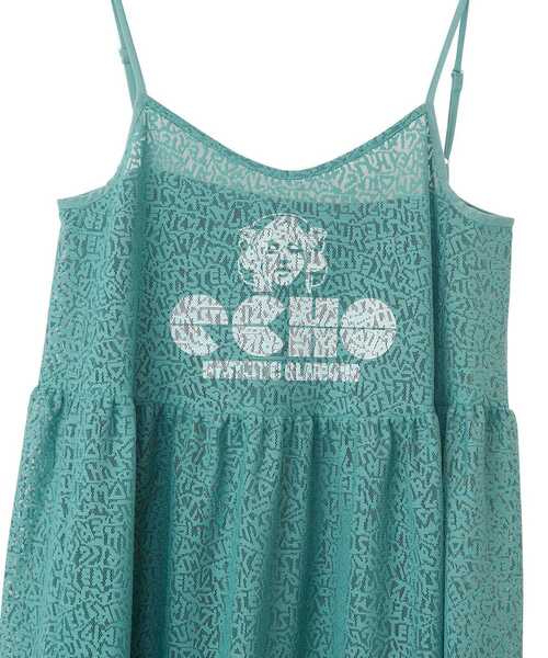 HYSTERIC GLAMOUR(ヒステリックグラマー)の「MAIDEN LOGO柄 チュールジャカードワンピース(ワンピース・レディース・ブラック系その他/グリーン系その他・FREE)」の4枚目の写真