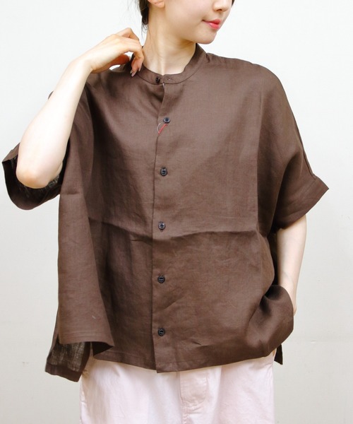STEPS(ステップス)の「VINCENT ET MIREILLE/ヴァンソン エ ミレイユ スリーブレスブラウス SLEEVELESS BROUSE(シャツ/ブラウス・レディース・ブラック/ブラウン・FREE)」の2枚目の写真