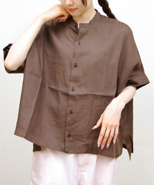 STEPS(ステップス)の「VINCENT ET MIREILLE/ヴァンソン エ ミレイユ スリーブレスブラウス SLEEVELESS BROUSE(シャツ/ブラウス・レディース・ブラック/ブラウン・FREE)」の9枚目の写真