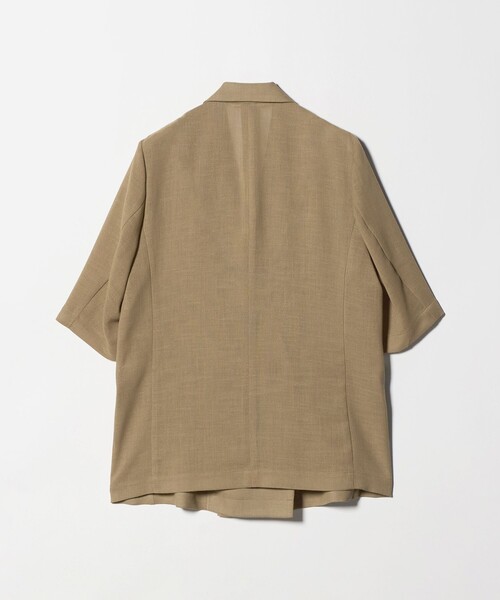 BEAUTY&YOUTH UNITED ARROWS(ビューティーアンドユースユナイテッドアローズ)の「ポリエステル メッシュ ハーフスリーブ ジャケット ウォッシャブル(テーラードジャケット・レディース・ダークグレー/モカ/ナチュラル・M/S)」の11枚目の写真