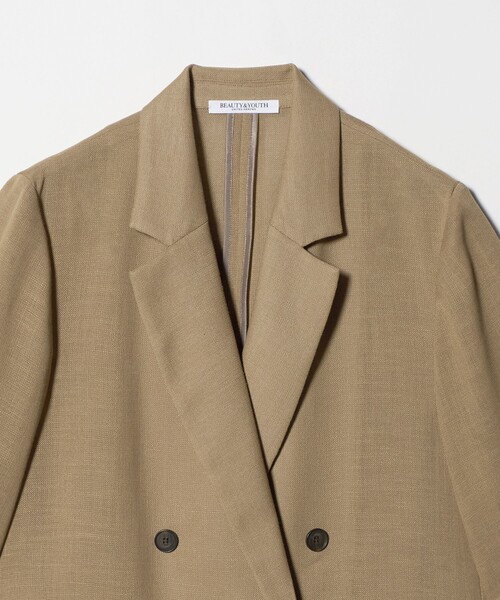 BEAUTY&YOUTH UNITED ARROWS(ビューティーアンドユースユナイテッドアローズ)の「ポリエステル メッシュ ハーフスリーブ ジャケット ウォッシャブル(テーラードジャケット・レディース・ダークグレー/モカ/ナチュラル・M/S)」の12枚目の写真