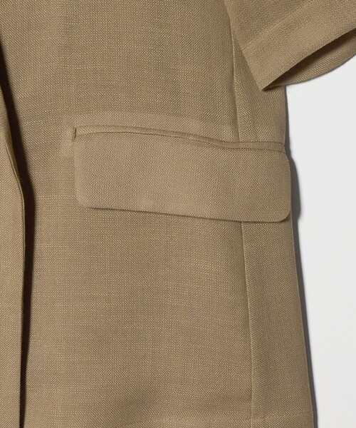 BEAUTY&YOUTH UNITED ARROWS(ビューティーアンドユースユナイテッドアローズ)の「ポリエステル メッシュ ハーフスリーブ ジャケット ウォッシャブル(テーラードジャケット・レディース・ダークグレー/モカ/ナチュラル・M/S)」の14枚目の写真