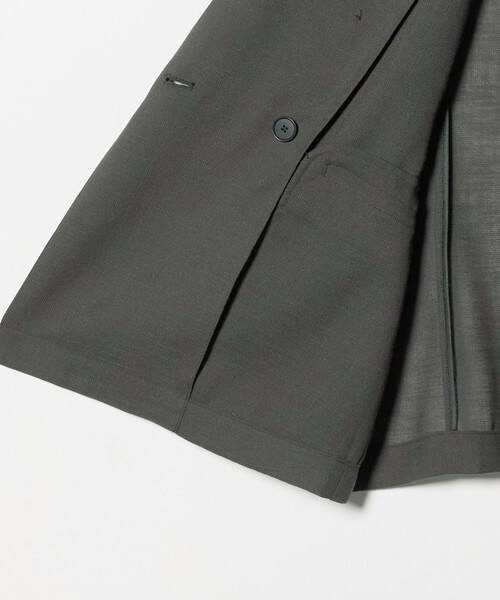 BEAUTY&YOUTH UNITED ARROWS(ビューティーアンドユースユナイテッドアローズ)の「ポリエステル メッシュ ハーフスリーブ ジャケット ウォッシャブル(テーラードジャケット・レディース・ダークグレー/モカ/ナチュラル・M/S)」の7枚目の写真