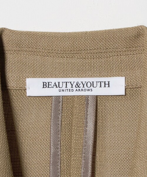 BEAUTY&YOUTH UNITED ARROWS(ビューティーアンドユースユナイテッドアローズ)の「ポリエステル メッシュ ハーフスリーブ ジャケット ウォッシャブル(テーラードジャケット・レディース・ダークグレー/モカ/ナチュラル・M/S)」の9枚目の写真