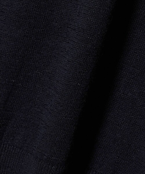 UNITED ARROWS（ユナイテッドアローズ）の「リネン/コットン ニット Tシャツ（Tシャツ/カットソー・メンズ・ブラウン系/ネイビー・S/M/L）」の4枚目の写真