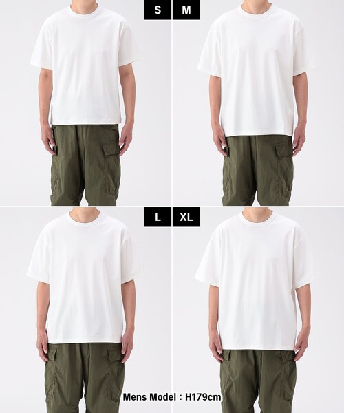 BEAMS(ビームス)の「シルキー フィール Tシャツ 【リラックスフィット】(Tシャツ/カットソー・メンズ・チャコールグレー/ブラック/ホワイト・M/XL/S/L)」の8枚目の写真