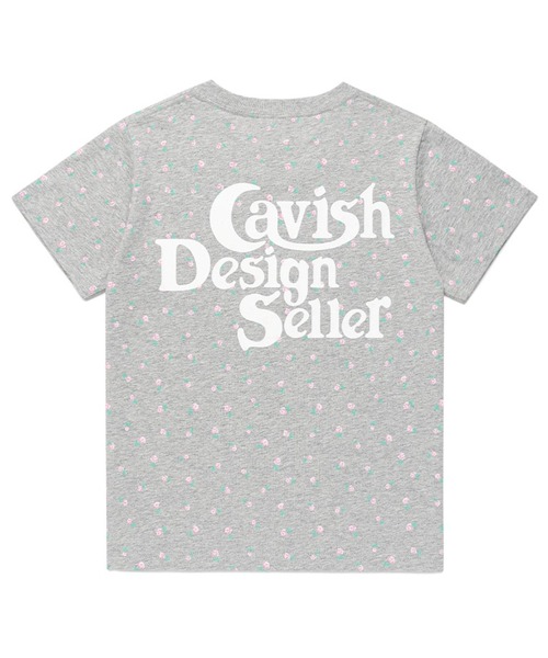 Cavish(カビシ)の「CAVISH/フラワーロゴTシャツ(Tシャツ/カットソー・レディース・グレー/ホワイト・FREE)」の10枚目の写真