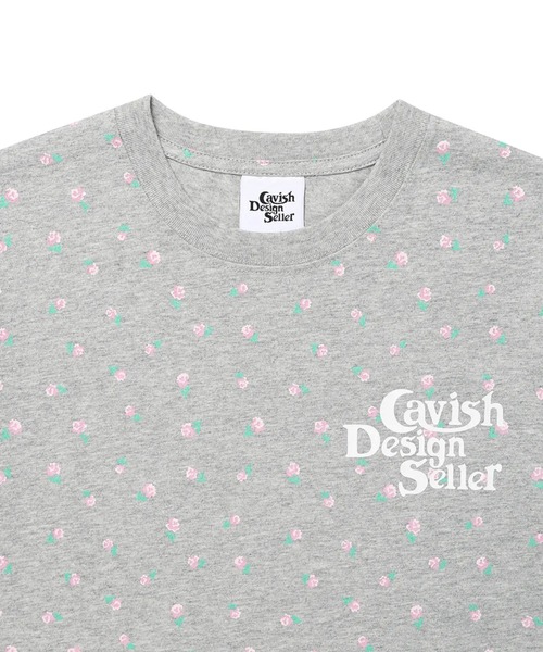 Cavish(カビシ)の「CAVISH/フラワーロゴTシャツ(Tシャツ/カットソー・レディース・グレー/ホワイト・FREE)」の11枚目の写真