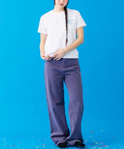 Cavish(カビシ)の「CAVISH/フラワーロゴTシャツ(Tシャツ/カットソー・レディース・グレー/ホワイト・FREE)」の20枚目の写真