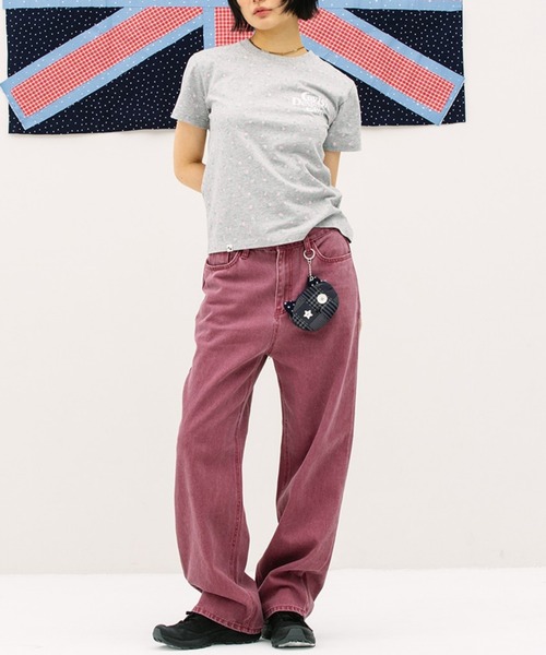 Cavish(カビシ)の「CAVISH/フラワーロゴTシャツ(Tシャツ/カットソー・レディース・グレー/ホワイト・FREE)」の15枚目の写真