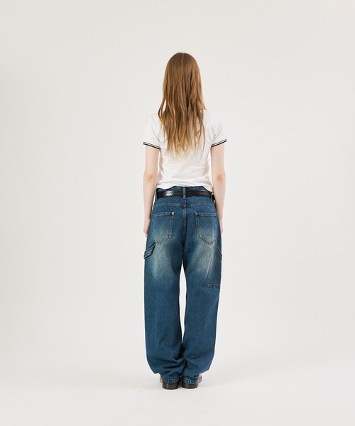 FTW(エフティダブリュー)の「DOUBLE KNEE DAMAGE PANTS(デニムパンツ・レディース・ブラック/インディゴブルー・SMALL/MEDIUM/LARGE)」の16枚目の写真