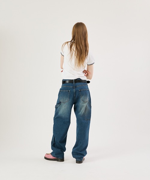FTW(エフティダブリュー)の「DOUBLE KNEE DAMAGE PANTS(デニムパンツ・レディース・ブラック/インディゴブルー・SMALL/MEDIUM/LARGE)」の11枚目の写真