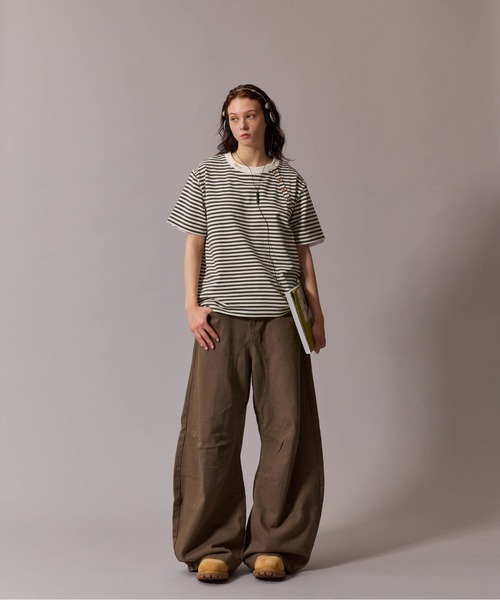 CIVVY.(シヴィ―)の「Side Button Border Tee - サイド ボタン ボーダー Tシャツ(Tシャツ/カットソー・メンズ・ホワイト/ブラック・MEDIUM/LARGE)」の20枚目の写真