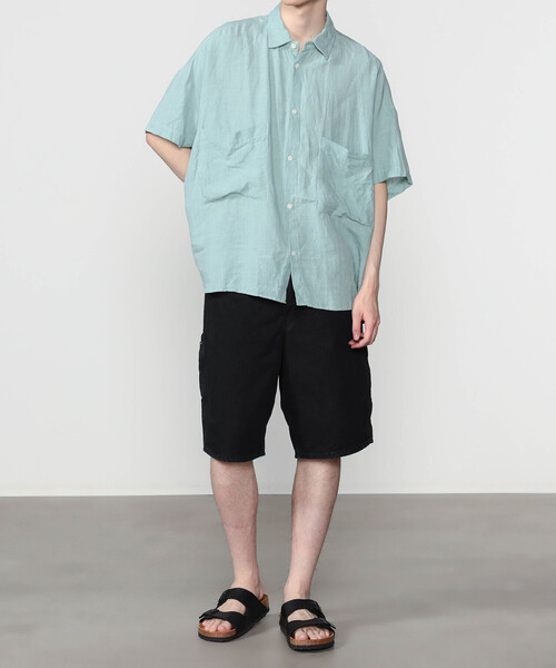 orSlow(オアスロウ)の「orSlow | 〈別注〉 DAD'S FIT OXFORD PAINTER SHORTS BLACK MEN(その他パンツ・メンズ・ブラック・2/3/4)」の5枚目の写真