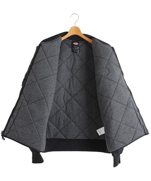 HTC（エイチティーシー）の「HTC / エイチティーシー：DICKIES DIAMOND QUILT JACKET STARBURST STONE：DICKIES-STARBURST[AST]（ブルゾン・メンズ・ブラック・L/M）」の8枚目の写真