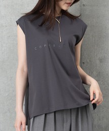 【接触冷感 控えめロゴTシャツ】ベーシックロゴで大人上品な上質素材Tシャツ