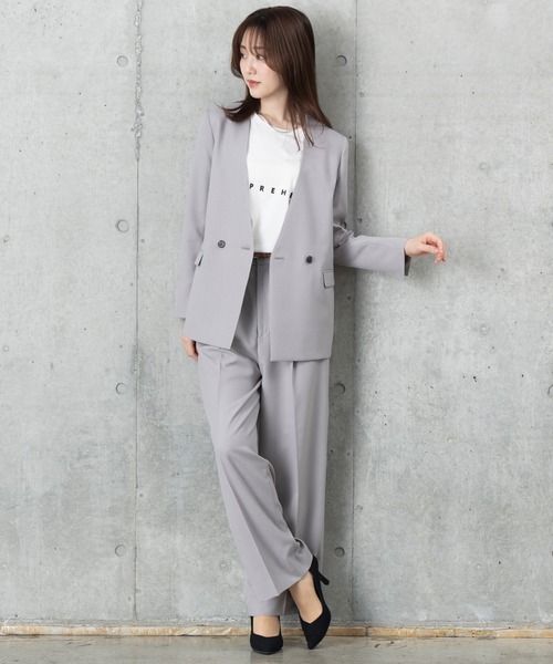 MAISONCOMFY (メゾンコンフィ)の「【接触冷感 控えめロゴTシャツ】ベーシックロゴで大人上品な上質素材Tシャツ(Tシャツ/カットソー・レディース・チャコールグレー/ホワイト/ベージュ・FREE)」の4枚目の写真