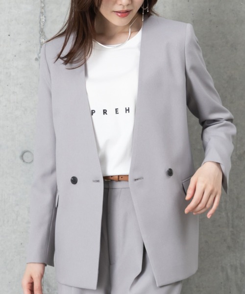 MAISONCOMFY (メゾンコンフィ)の「【接触冷感 控えめロゴTシャツ】ベーシックロゴで大人上品な上質素材Tシャツ(Tシャツ/カットソー・レディース・チャコールグレー/ホワイト/ベージュ・FREE)」の5枚目の写真