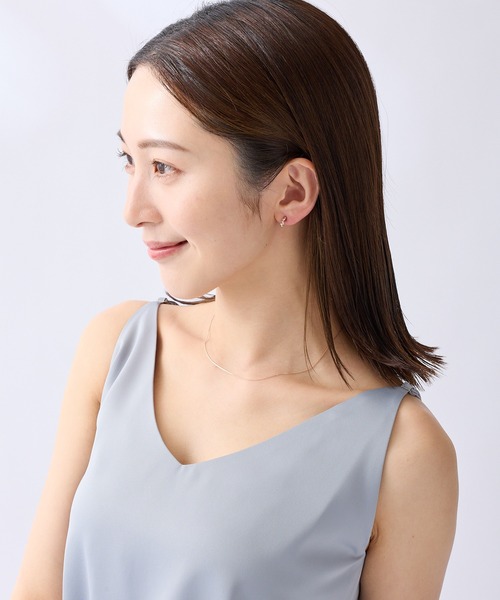 CALIN STANDARD(カリンスタンダード)の「◆金属アレルギー対応◆◆made in japan◆【痛くない】【落ちにくい】【ストレスフリーな着け心地】ビジュー ミニループフィットイヤリング(イヤリング・レディース・ピンクゴールド/ゴールド/シルバー・FREE)」の7枚目の写真
