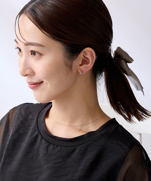 CALIN STANDARD(カリンスタンダード)の「◆金属アレルギー対応◆◆made in japan◆【痛くない】【落ちにくい】【ストレスフリーな着け心地】ビジュー ミニループフィットイヤリング(イヤリング・レディース・ピンクゴールド/ゴールド/シルバー・FREE)」の10枚目の写真