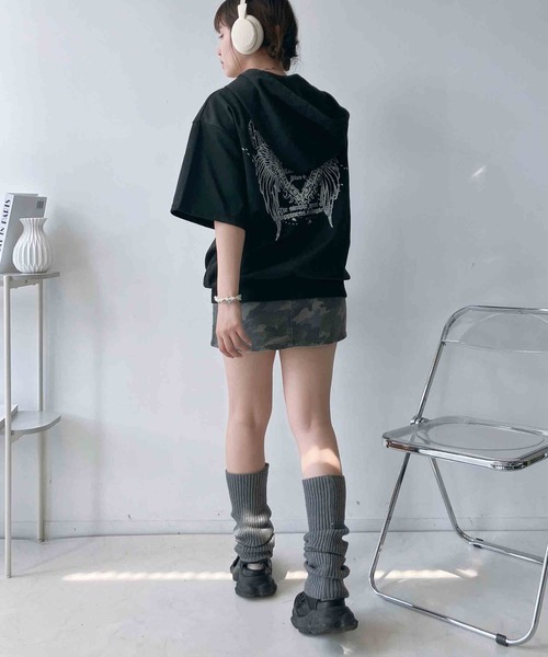 AS KNOW AS plus(アズノゥアズプラス)の「〇シンプル台形ミニスカート(デニムスカート・レディース・カモフラージュ/レオパード/ブルー系/ブラック系・FREE)」の21枚目の写真