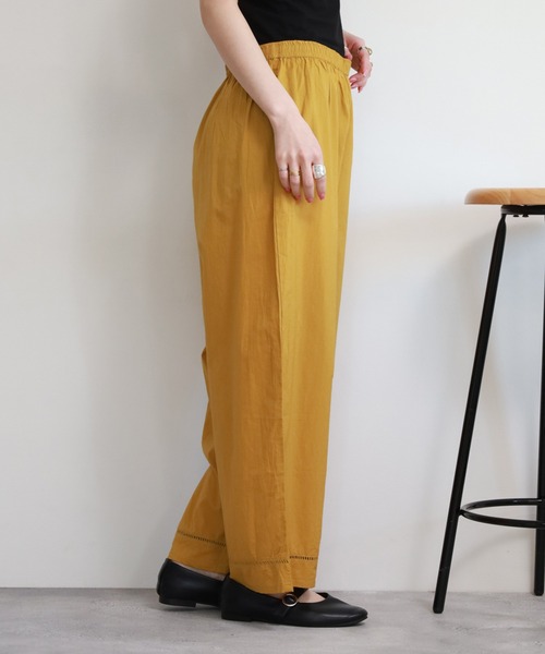 FUNALIVE(ファンアライブ)の「裾はしごレースペチパンツ(その他パンツ・レディース・マスタード/ブラック/ピンク・M-L)」の12枚目の写真