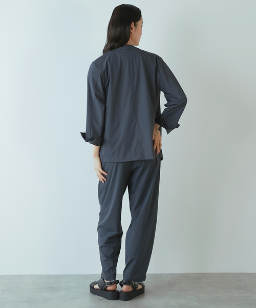 LOGEMENT DE CLAIRE（ロジュモンドクレール）の「【Allease/オールイーズ】テーパードイージーパンツ（その他パンツ・レディース・ブラック/チャコールグレー・FREE）」の9枚目の写真