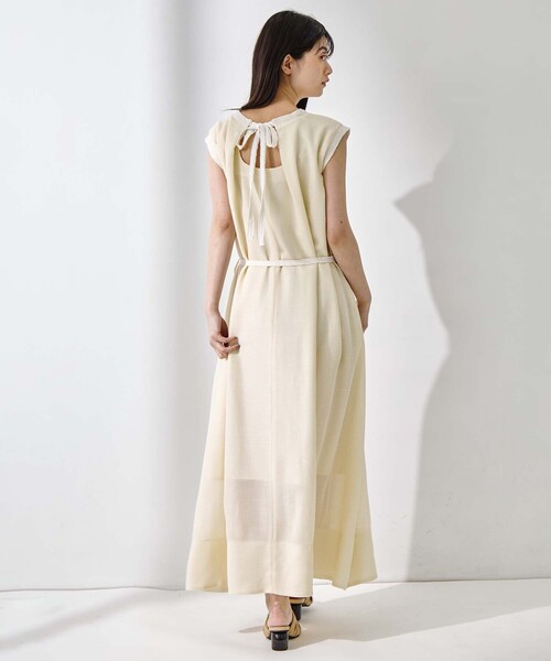 STUDIOUS(ステュディオス)の「【STUDIOUS/ステュディオス】【ベルト⇔チョーカー2WAYワンピ】Washable Mesh Dress/ウォッシャブルメッシュドレス/快適/小顔効果リボン/バケーション(ワンピース・レディース・マルチ/アイボリー・2/1)」の21枚目の写真