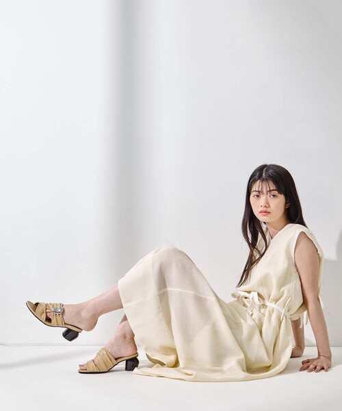 STUDIOUS(ステュディオス)の「【STUDIOUS/ステュディオス】【ベルト⇔チョーカー2WAYワンピ】Washable Mesh Dress/ウォッシャブルメッシュドレス/快適/小顔効果リボン/バケーション(ワンピース・レディース・マルチ/アイボリー・2/1)」の22枚目の写真