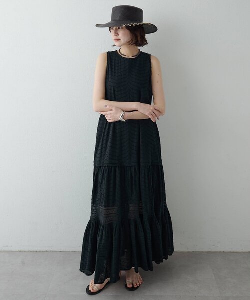 Whim Gazette(ウィムガゼット)の「レースワンピース(ワンピース・レディース・ピンク/オフホワイト/ブラック/バーガンディー/レッド・FREE)」の18枚目の写真