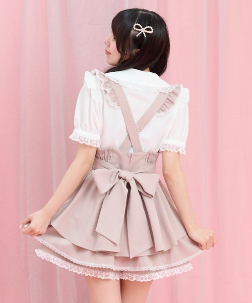 Secret Honey(シークレットハニー)の「ハートパールチェーン付ロンパース(その他パンツ・レディース・ピンク/ブラック・MEDIUM)」の5枚目の写真