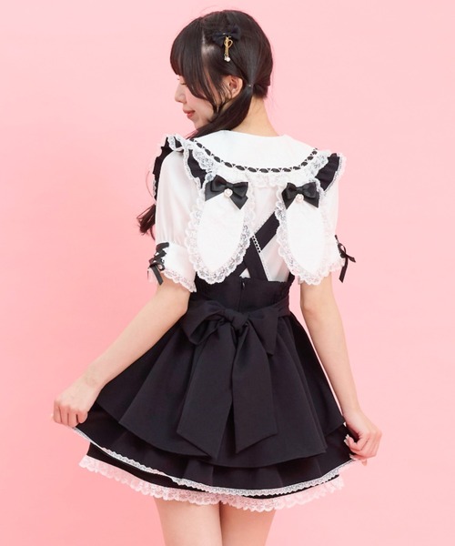 Secret Honey(シークレットハニー)の「ハートパールチェーン付ロンパース(その他パンツ・レディース・ピンク/ブラック・MEDIUM)」の8枚目の写真