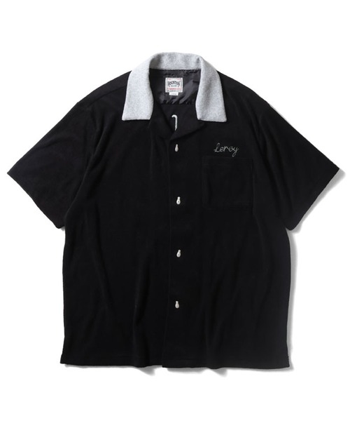 HOUSTON（ヒューストン）の「HOUSTON　パイルボーリングシャツ（LUDER'S）（シャツ/ブラウス・メンズ・アッシュグレー/ブラック/ブルー・LARGE/MEDIUM/XX-LARGE/X-LARGE）」の2枚目の写真