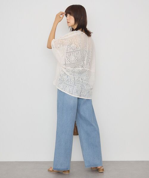 AMERICAN HOLIC(アメリカンホリック)の「レースコクーンプルオーバー(シャツ/ブラウス・レディース・オフホワイト/ブラック/アイボリー・FREE)」の10枚目の写真