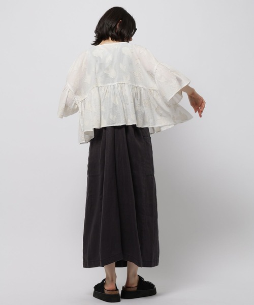 niko and...(ニコアンド)の「FINEリネンポケットワンピース(ワンピース・レディース・ブラウン/ダークブルー/ブラック・MEDIUM/LARGE)」の5枚目の写真