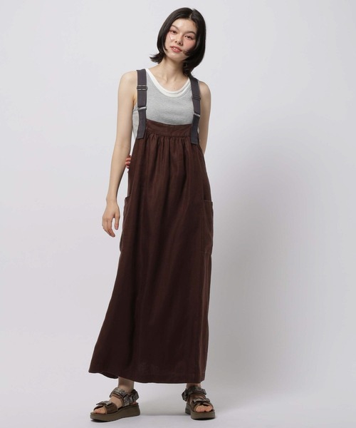 niko and...(ニコアンド)の「FINEリネンポケットワンピース(ワンピース・レディース・ブラウン/ダークブルー/ブラック・MEDIUM/LARGE)」の7枚目の写真