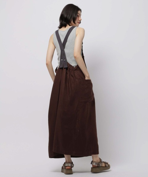 niko and...(ニコアンド)の「FINEリネンポケットワンピース(ワンピース・レディース・ブラウン/ダークブルー/ブラック・MEDIUM/LARGE)」の8枚目の写真