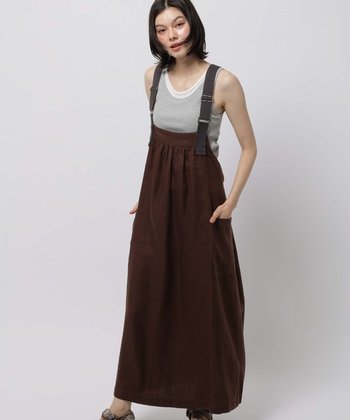 niko and...(ニコアンド)の「FINEリネンポケットワンピース(ワンピース・レディース・ブラウン/ダークブルー/ブラック・MEDIUM/LARGE)」の9枚目の写真