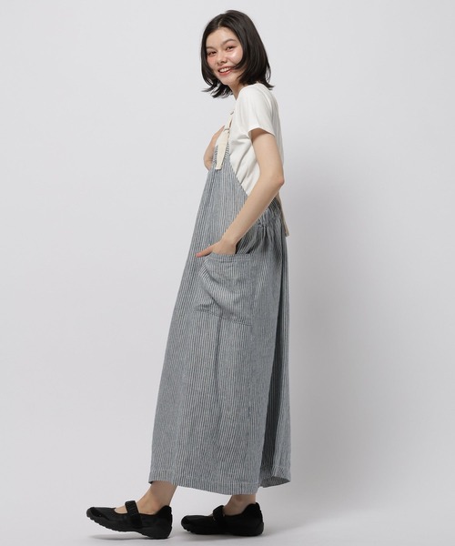 niko and...(ニコアンド)の「FINEリネンポケットワンピース(ワンピース・レディース・ブラウン/ダークブルー/ブラック・MEDIUM/LARGE)」の10枚目の写真