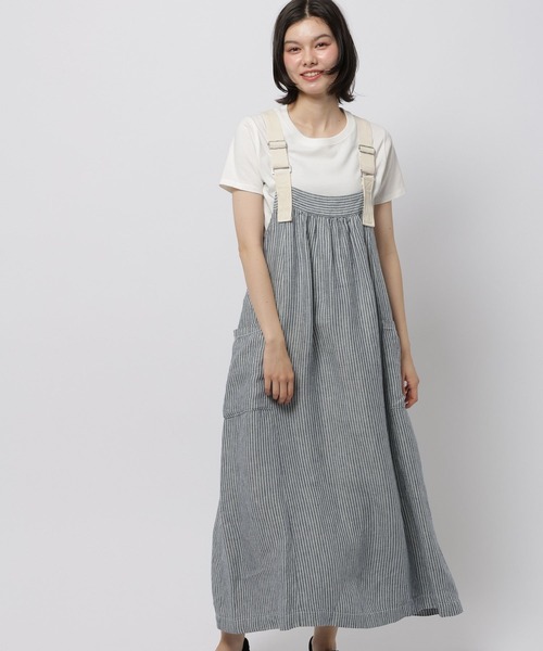 niko and...(ニコアンド)の「FINEリネンポケットワンピース(ワンピース・レディース・ブラウン/ダークブルー/ブラック・MEDIUM/LARGE)」の11枚目の写真