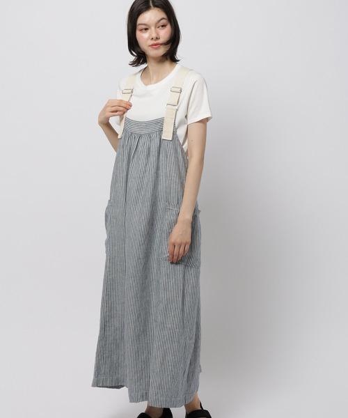 niko and...(ニコアンド)の「FINEリネンポケットワンピース(ワンピース・レディース・ブラウン/ダークブルー/ブラック・MEDIUM/LARGE)」の12枚目の写真